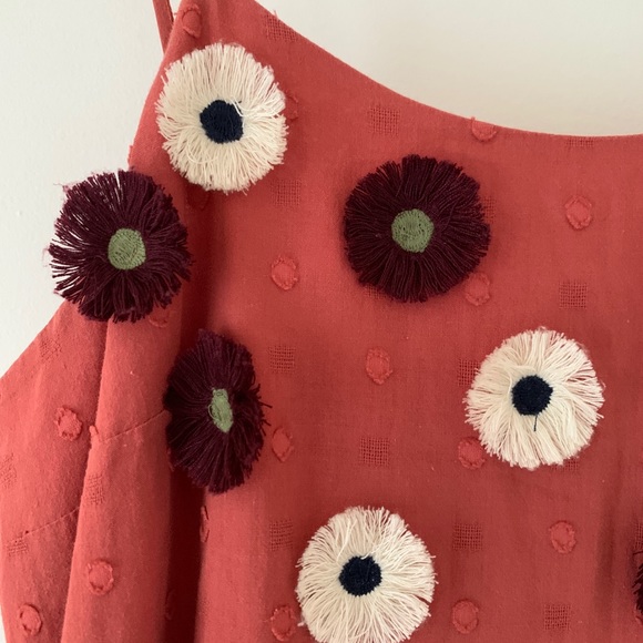 Madewell Dark Pink Flower Sundress - Picture 5 of 10